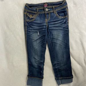 Almost Famous Junior Jean Capris size 1